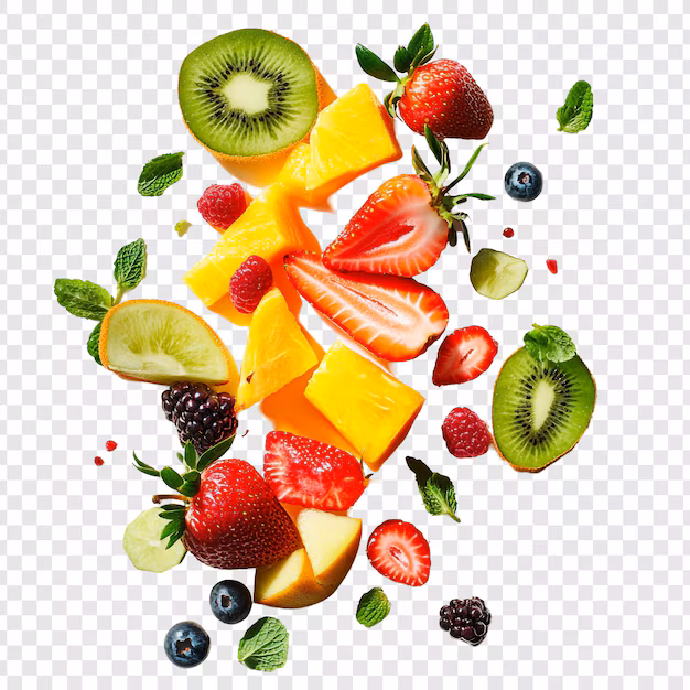 Desserts, viennoiseries et fruits